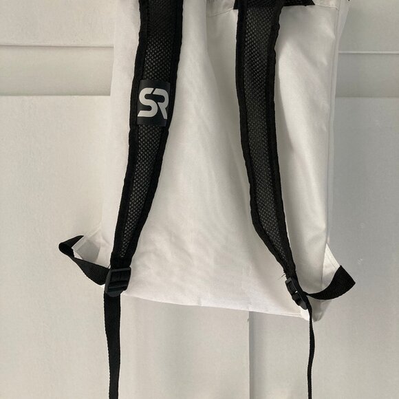 White "Sweet Sweat" Gym Bag, Drawstring Backpack - Picture 5 of 7